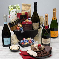 Champagne and Truffles Gift Basket - Champagne Gift Basket Delivery - Champagne Gift Baskets for any occasion - Next Day Champagne Gift Baskets