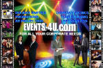 Find the perfect DC, MD, VA, Corporate DJ for your event @ www.EVENTS-4U.com! Corporate and Holiday Event links. Find links to DJs, Corporate Event locations,Corporate Theme Parties, Photographers, Corporate decorations, catering,Corporate Picnic, florist,Team Building, EVENTS-4U djs, AV rentals, Corporate planner,DC MD VA Corporate DJs, limousine service, Corporate Promotion, invitations, musicians and more!