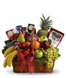 Bon Vivant Gourmet Fruit Gift Basket - Same Day Fruit Gift Basket Delivery - Fruit Gift Baskets