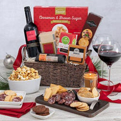 Thinking of You - Italian Comfort And Joy Gift Basket - Italian Gift Basket Delivery - Italian Wine Gift Baskets