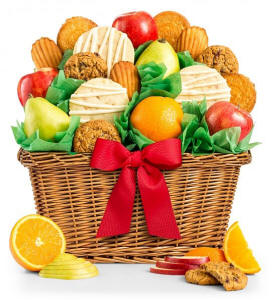 Fruit and Cookies Gift Basket