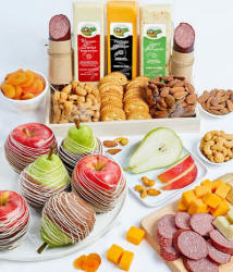 Premium Fruit, Cheese, Sausage, Crackers & Nuts Tray
