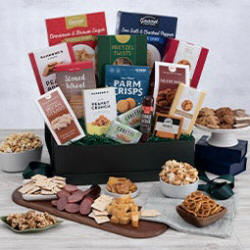 Snack &amp; Chocolate Gift Basket - Deluxe