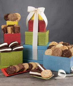 Brownie Cookie Gift Tower