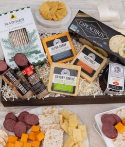 Luxury Cheese Sausage Gift Basket 94.99